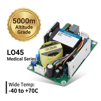 Alimentation à cadre ouvert à sortie fixe Mornsun LO45-20B30MU 45W 30V1.5A, 3x2 pouces, 89% d'efficacité, protection OVP/OCP/SCP pour applications extérieures