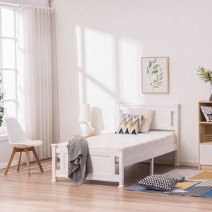 PWB 005 Letto Matrimoniale in Legno Bianco con Testiera Verticale Sostitutiva con Codice 04905114 - Product Image 5