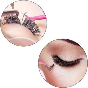 Pince à épiler pour cils en acier inoxydable avec logo personnalisé gratuit, pince à épiler pour cils à 90 degrés, volume, marque privée, pointe lisse, pince à épiler pour extensions de cils - Product Image 4