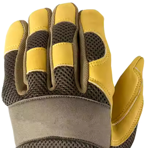 Gants de travail en cuir synthétique Gants de sécurité respirants en spandex Gants de protection industrielle pour les mains - Product Image 4