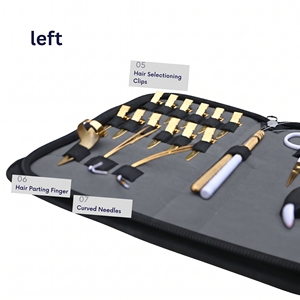 Kit complet d'outils pour extensions capillaires : Pince à micro-anneaux, Outil à perles, Anneau de séparation, Aiguilles en C - Product Image 5