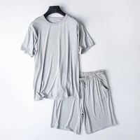 Vêtements de nuit pour hommes, ensemble de pyjamas pour hommes toutes saisons, pantalon à manches courtes, vêtements de nuit décontractés, pyjamas de nuit pour la maison