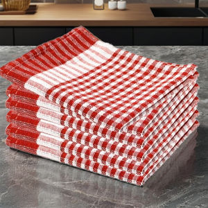 Torchon de cuisine à carreaux en coton nouveau design à bas prix, fabricant en gros en Inde - Product Image 1