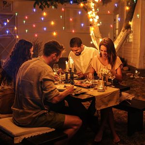 RGBY Solar Patio Umbrella <b>Light</b> LED <b>Light</b> <b>Strings</b> for <b>Outdoor</b> Decor - Product Image 4