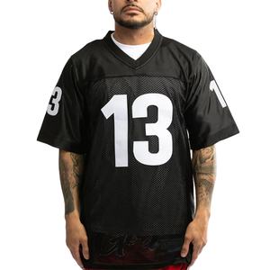 Camiseta Deportiva Holgada Personalizada de Estilo Retro Hip-Hop Unisex, Estilo Vintage, Malla Transpirable, Uniforme de Fútbol Americano 7V7, Absorbe la Humedad 100% - Product Image 2