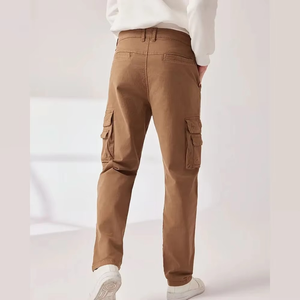 Pantalones Cargo Personalizados para Hombre, Pantalones Casuales de Trabajo, Pantalones de Algodón con Bolsillos, Pantalones Cargo al por Mayor, Alta Calidad - Product Image 3