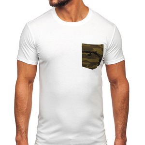 Men's Regular Fit Short Sleeve T-<b>Shirt</b> with Camo design Chest Pocket <b>100</b>% Cotton O Neck T-<b>Shirt</b> Jersey For Men Regular Wear - Product Image 1