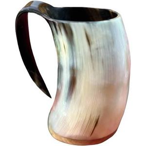 Authentique Chope à Bière en Corne de Buffle Faite à la Main, Polie Naturellement, Style Viking, pour une Expérience de Dégustation Saine - Product Image 1
