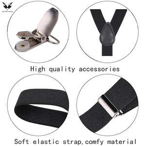 Good Supplier With Best Price New Arrival Best Supplier Anti Rust High-Stretch Adjustable Elastic Straps Leather <b>Suspenders</b> - Product Image 4