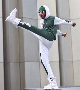 Wholesale New Style Winter Acid Wash Printed Tracksuit Men Lightweight Breathable Quick Dry Eco-Friendly Casual Solid Design - Product Image 2