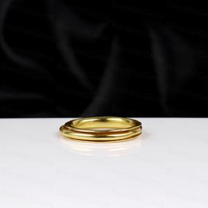 Minimalist Gold <b>Spinner</b> Textured Hammered Spinning Band Anxiety Relief <b>Ring</b> Thin Stackable Meditation Fashion Jewelry Supplier - Product Image 4