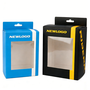 Boîte en papier personnalisée avec fenêtre transparente en plastique pour l'affichage des produits - Product Image 1