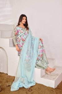 Robe longue indienne Anarkali pour femmes, manches longues, Salwar Kameez, tenue de soirée, prix de gros, nouveau design 2024, Fatema de qualité supérieure - Product Image 5