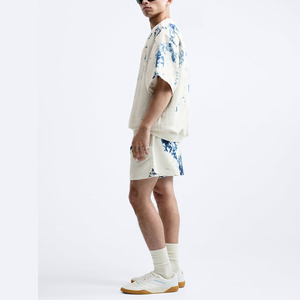T-shirt surdimensionné tie-dye personnalisé pour homme, 100 % coton tricoté, manches courtes, col rond, logo personnalisé, streetwear décontracté, vente en gros - Product Image 4
