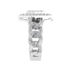 Natural Diamond Wedding <b>Ring</b> Round Cut Diamond Kite Shaped <b>Unique</b> <b>Ring</b> Luxury <b>Engagement</b>, Anniversary or Wedding Fine Jewelry - Product Image 2