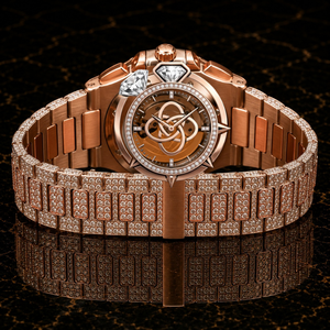 Montre pour homme en acier inoxydable de luxe, style hip-hop antique, avec diamants en moissanite, quartz analogique, bracelet de 20 mm - Product Image 3