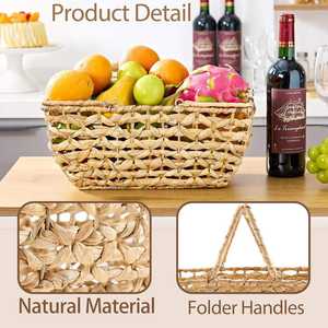 Nouvelle Arrivée Paniers Tressés Vintage en Osier et Jonc de Mer du Vietnam – Boîtes et Bacs de Rangement, Porte-vêtements au Design Spécial - Product Image 4