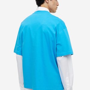 Men Women Oversized Blank Polyester/Cotton Ringer <b>Tee</b> T-Shirt High Quality Made Casual Wear - Product Image 3