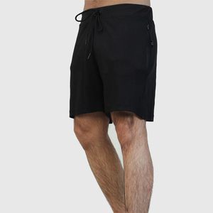 Pantalones Cortos Bermuda para Hombre, Negros, con Estampado de Letras, Cintura Media, Logotipo Frontal, Cintura Elástica, Tejido de Punto Transpirable, con Bolsillos - Product Image 4