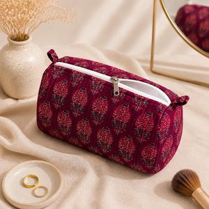 Ensemble de trousses à cosmétiques à imprimé floral bohème avec fermeture à glissière, sacs de rangement portables en trois tailles, sac de voyage de grande capacité - Product Image 6