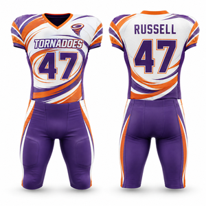 Uniforme de Fútbol Americano de Poliéster Personalizado al por Mayor para Eventos Escolares, Universitarios, Comunitarios, Academias, Clubes Deportivos, Equipos, Jugadores y Entrenadores - Product Image 1