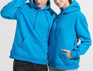 Sweat à capuche surdimensionné en molleton tricoté uni pour homme, avec logo personnalisé, vente en gros, grande taille, haute qualité, idéal pour l'hiver - Product Image 3