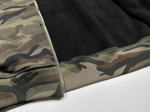 เสื้อฮู้ดซิป UPFELT IMPEX ลายพรางแบบกำหนดเอง ทรงโอเวอร์ไซส์ หนัก ทนทาน ผ้าฝ้าย 100% 400 GSM ผ้าฟลีซ สตรีทแวร์ ยูนิเซ็กส์ - Product Image 5