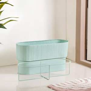 Pot de fleurs rond en métal pour décoration moderne de maison et de bureau, intérieur/extérieur, durable, fabrication de pots de plantes, étiquetage privé - Product Image 6