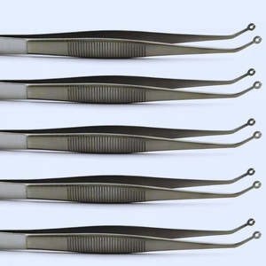 Ensemble de pinces chirurgicales dentaires manuelles, argentées, à poignée moletée, instruments manuels de classe I, instruments chirurgicaux dentaires - Product Image 3