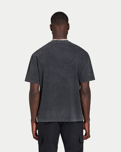 Camisetas de hombre de nueva llegada, color gris oscuro, con lavado ácido, precio mayorista con MOQ bajo, tela teñida lisa, ropa de hombre, camisetas de talla grande. - Product Image 3