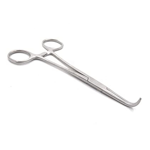 Pinzas Heaney de Acero Inoxidable, Instrumento Quirúrgico, Pinza Curva para Procedimientos Ginecológicos y de Cirugía General - Product Image 1