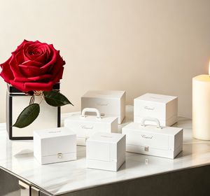 Custom Recycled Materials Mooncake Gift Packaging <b>Box</b> <b>with</b> Elegant Metal <b>Lock</b> Closure and Custom Logo - Product Image 1