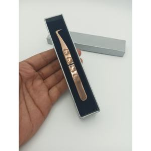 Pinzas Ergonómicas para Pestañas con Punta Dorada de Precisión y Acabado Suave para un Trabajo Diario Cómodo - Product Image 1