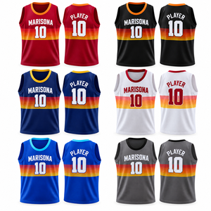 Maillot d'entraînement de basketball personnalisé pour jeunes, sublimé, léger et respirant, uniforme d'entraînement d'équipe pour enfants, vêtements de sport personnalisés OEM - Product Image 2