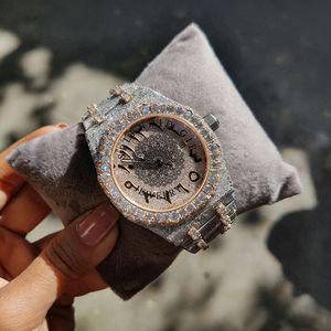 นาฬิกาข้อมือผู้หญิง Splendid Glew Jewelry ประดับเพชร หน้าปัดอะนาล็อก ควอตซ์ ตัวเรือนแซฟไฟร์คริสตัล โมอิสซาไนต์ สายเงินหรูหรา กลไก ETA กันน้ำ - Product Image 1