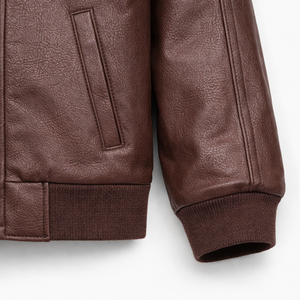 Veste en cuir pour homme, matériau doux, construction durable, coupe confortable, veste de moto en cuir véritable, veste de motard - Product Image 5