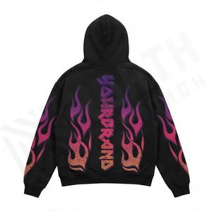 Sudaderas con Capucha de Primera Calidad 100% Algodón para Hombre, Ropa Deportiva, Conjuntos Deportivos, Impresión Puff de Alta Densidad, Venta al Por Mayor Personalizada - Product Image 2