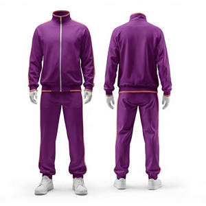 ชุดวอร์มซิปแจ็คเก็ตและกางเกงขายาวสำหรับผู้ชาย ผู้หญิง และเยาวชน ชุดทีมสำหรับฝึกซ้อม - Product Image 6