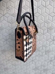 Bolso tote de cuero hecho a mano, estilo gitano bohemio, de cuero genuino, estilo occidental, elegante, para mujer. - Product Image 3