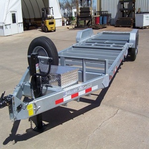Commercial Freight Used Flatbed <b>Trailer</b> 40Ft Steel Decking 7x14 Size 14000Kg Payload Capacity Heavy Duty Cargo Transport Utility - Product Image 1
