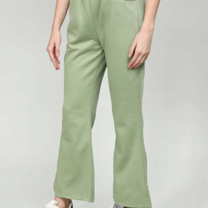 Pantalon cargo décontracté d'été pour femme en polaire, devant plat, polyester/coton, respirant, taille élastique, couleurs personnalisables, haute qualité - Product Image 2