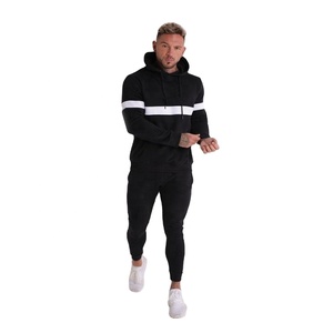 Wholesale Men's Custom Logo Winter Thermal High Quality Cotton Fleece Training Tracksuits - Product Image 1