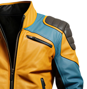 Chaqueta de Motocicleta de Cuero de Alta Calidad y Diseño Superior, Ropa de Motociclismo y Automovilismo, Chaqueta de Motociclista - Product Image 4