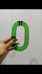 Artisanat en résine époxy transparente de haute qualité, écologique, fait main, artistique, maillons de chaîne multicolores, taille personnalisée, décoration murale DIY - Product Image 4