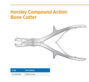 Ciseaux à os Horsley à action composée de qualité supérieure, manuels, 235 mm, en acier inoxydable chirurgical, instruments orthopédiques - Product Image 2