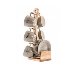 Hot Selling Wooden <b>Mug</b> <b>Tree</b> Stand Rustic Artistic Handcrafted Minimalist Modern Kitchen Dining Home Office Organize - Product Image 1