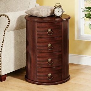 Circular Wooden Console <b>Table</b> As Coffee <b>Side</b> <b>Sofa</b> or Bedside <b>Table</b> - Product Image 4