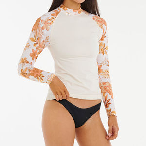 Maillots de bain pour femmes en gros 2025 – Créez votre propre Rash Guard à manches longues par sublimation, avec logo personnalisé, pour femmes – OEM - Product Image 3