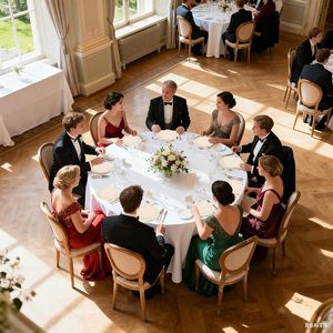 EI 180pcs Beige Plastic <b>Dinnerware</b> <b>Set</b> 30 Heavy-Duty Disposable Party Plates with Gold Plastic Silverware for Parties - Product Image 4