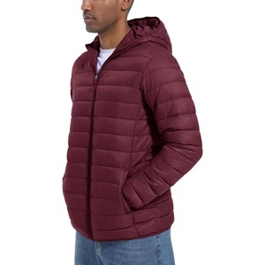 Custom <b>Men</b> Autumn Winter Outerwear Solid Color Stand Collar Puffer <b>Jacket</b> Zipper Closure Pockets Manufactured Fabric <b>for</b> Formal - Product Image 2